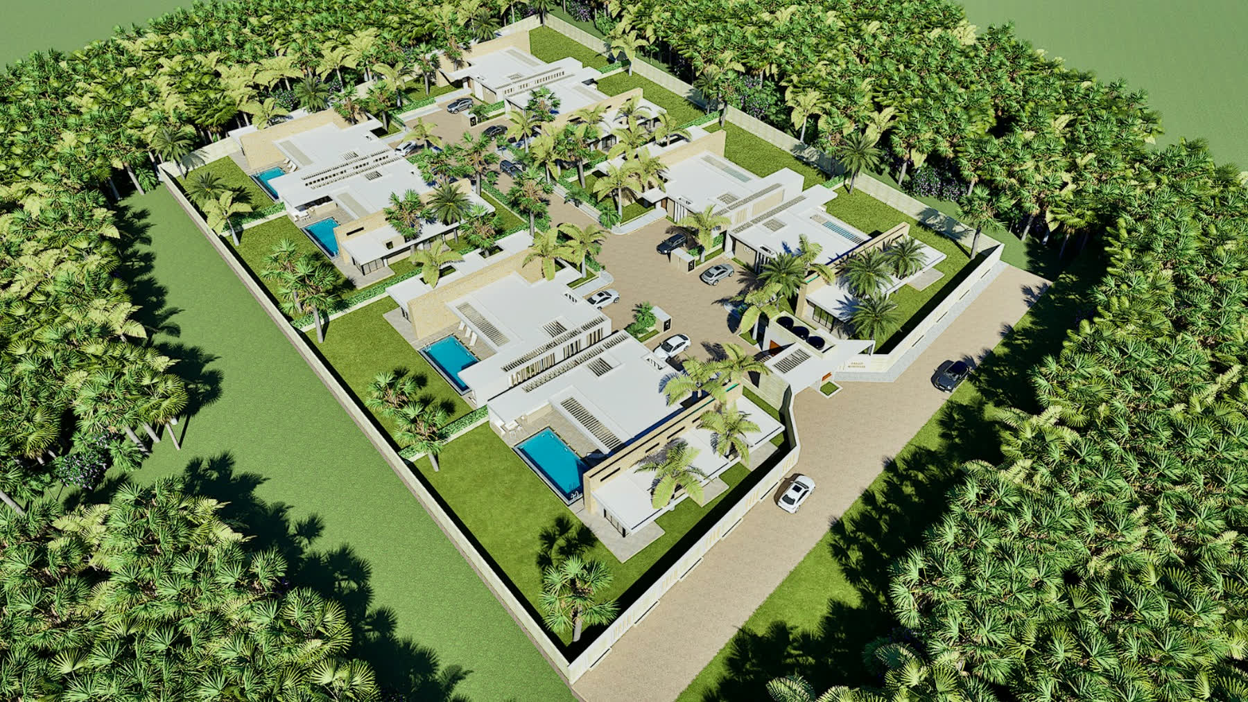 Faraji Marijani — aerial view of the enclave